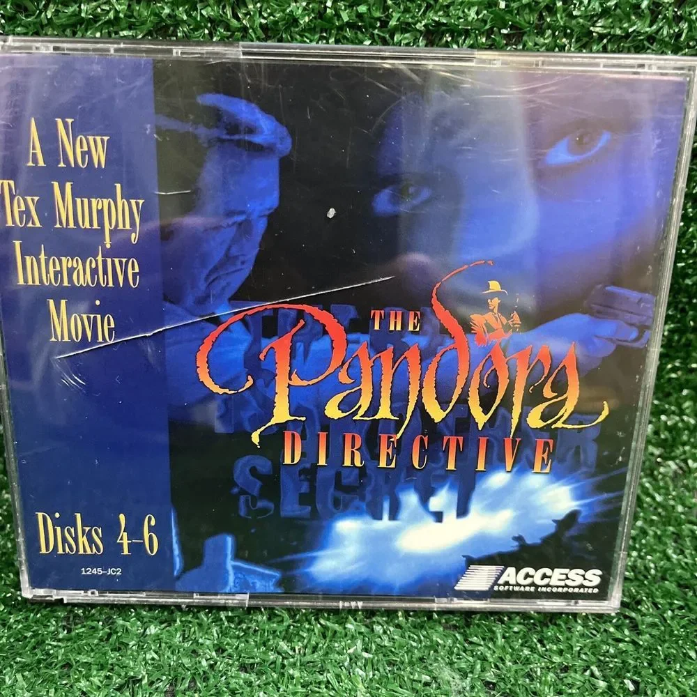The Pandora‎ Directive PC Video Game Vintage 1996 Tex Murphy 90's Disks 1-6